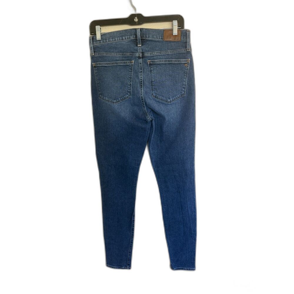 Madewell 11" High-Rise Skinny Jeans in Blue Size 28T Tall - Picture 2 of 8